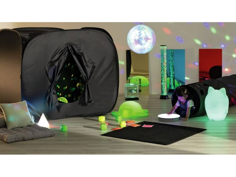 Bunte Wandspiegel aus bruchsicherem Acrylglas, 5-er Set Snoezelen-spiegel