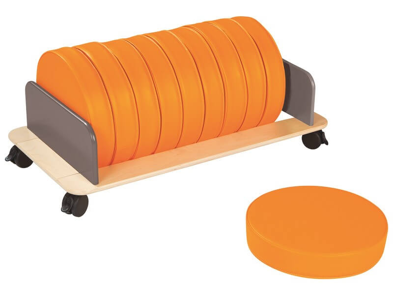 mobiler-Kissenwagen-Sitzkissen-orange