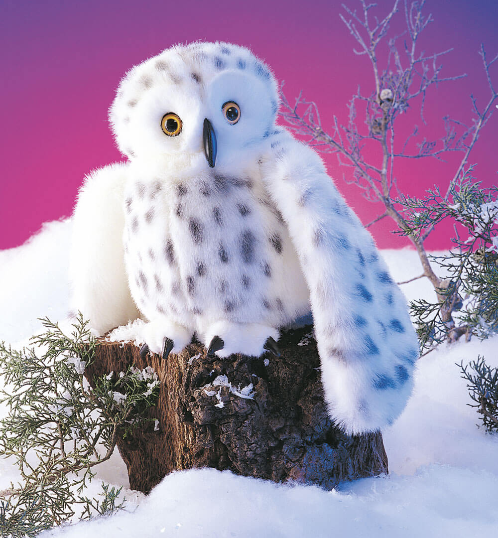 Folkmanis-Handpuppe-Schnee-Eule