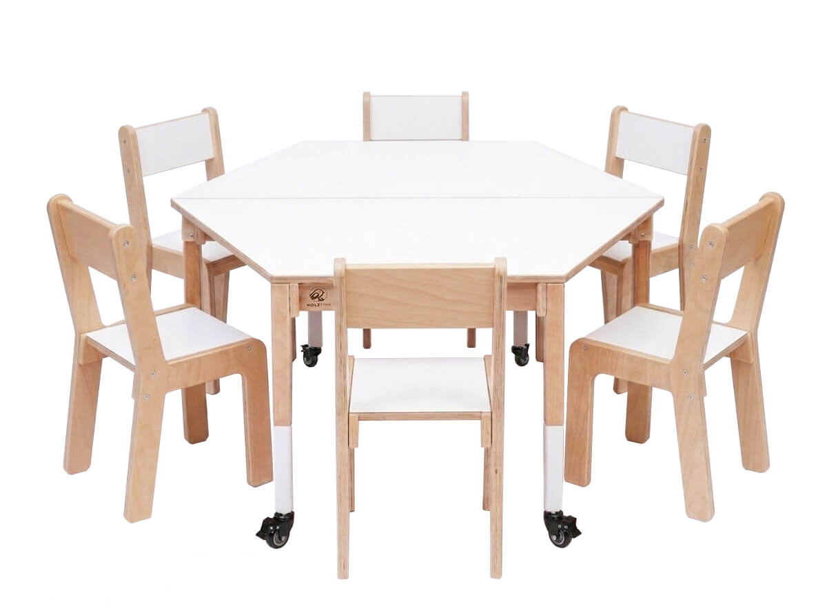 Kita-Sitzgruppe-Maja-6-Stuehle