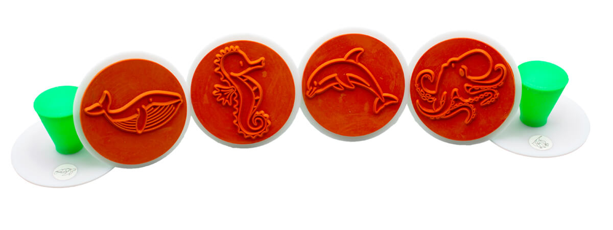 Stempel Meerestiere, 6er Set