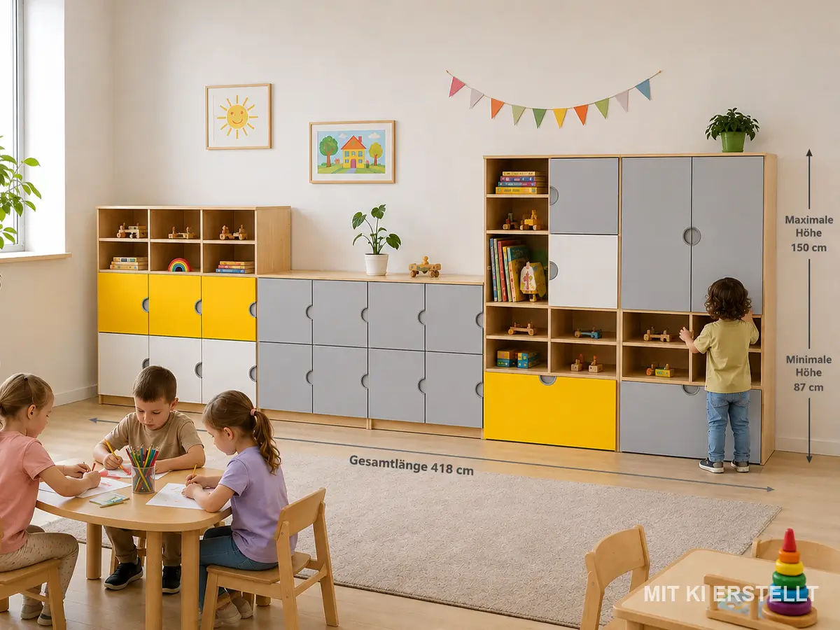 Multifunktionale-Schrankwand-fuer-Kindergarten