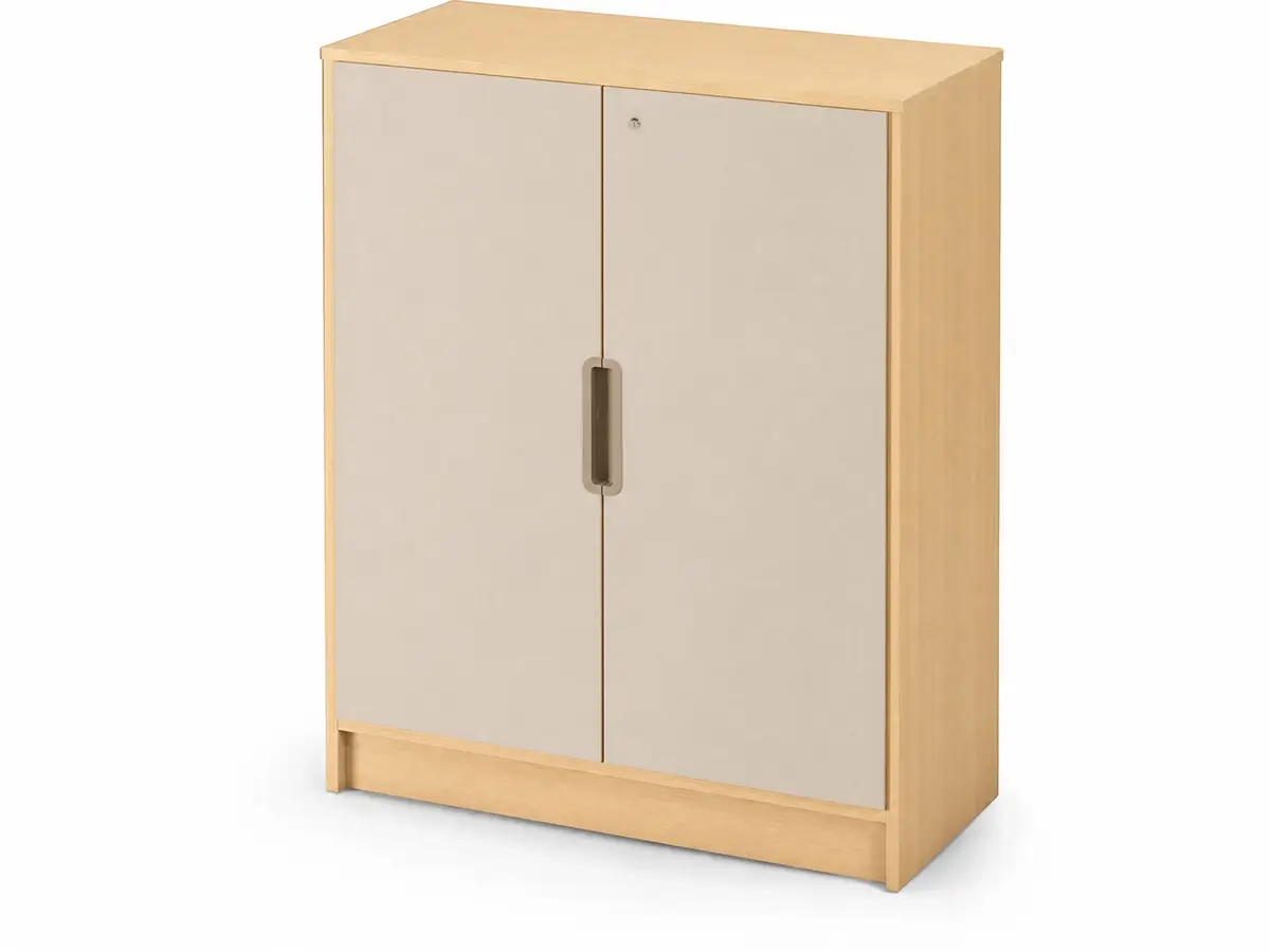 Materialschrank-mit-2-abschliessbaren-Tueren-sand