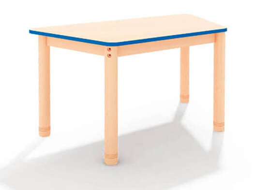 Trapeztisch-blau