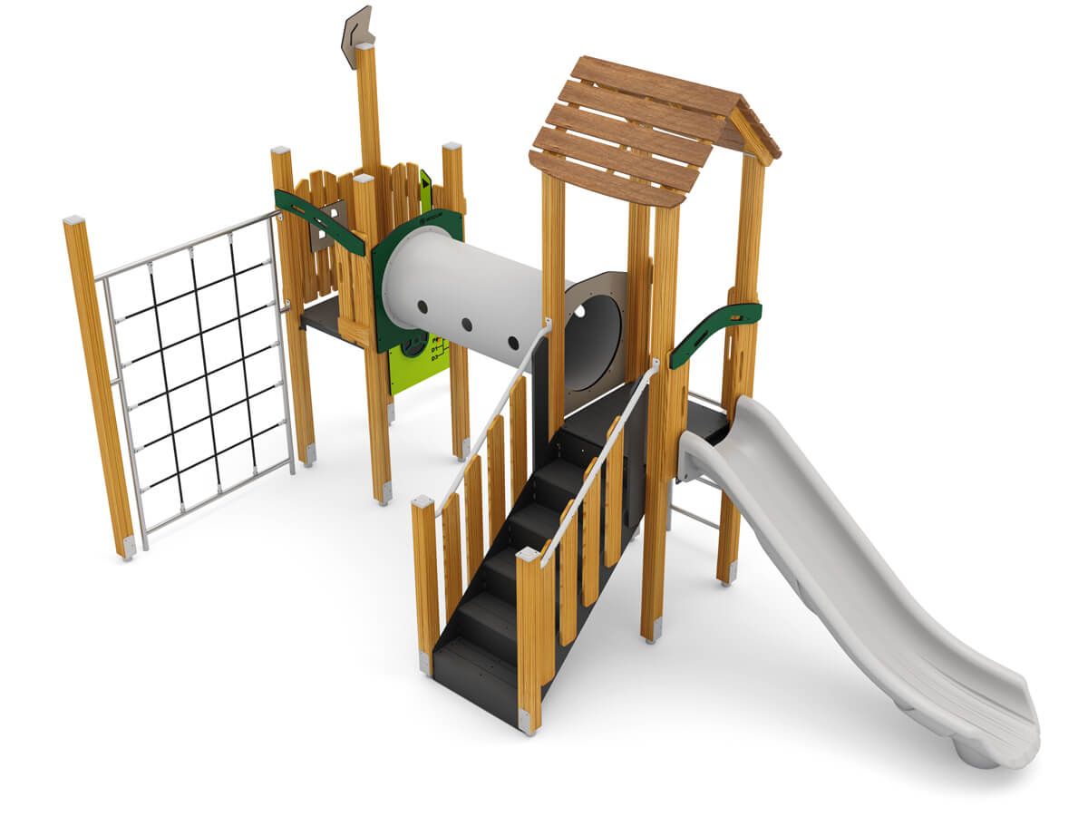 spielanlage-mit-tunnel.rutsche-und-2-tuermen