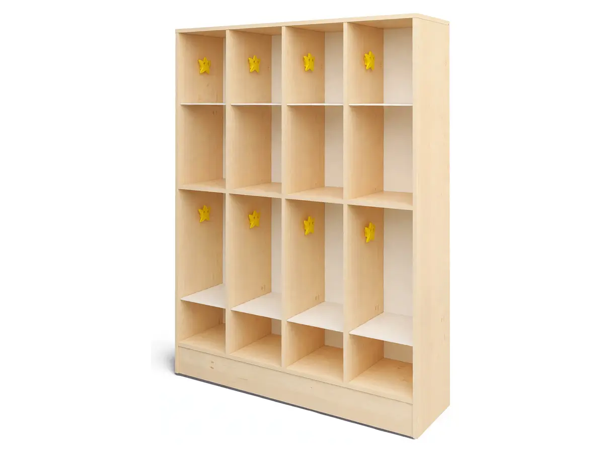 Kita-Garderobe-mit-8-Feachern-und-Tueren