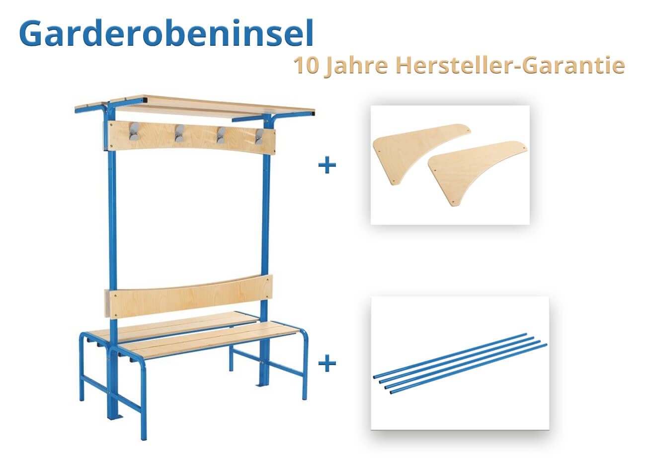 Garderobeninsel-Haidig-Moebel Kindergarten-Garderobeninsel