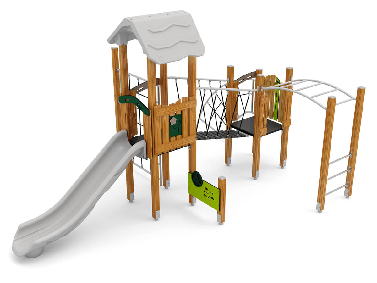 Spielanlage-mit-Rutsche-und-wackelbruecke