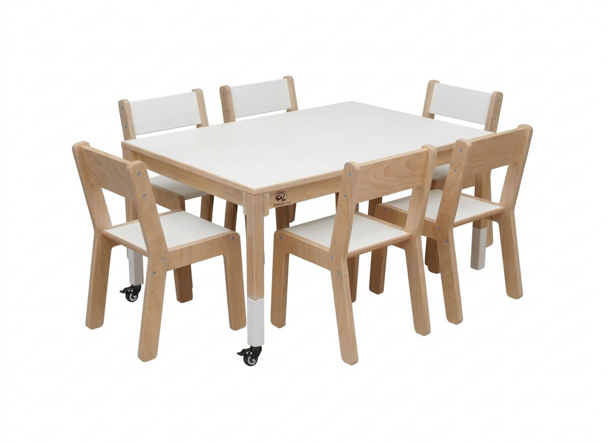 Kindergarten-Sitzgruppe-Tisch-auf-Rollen-26