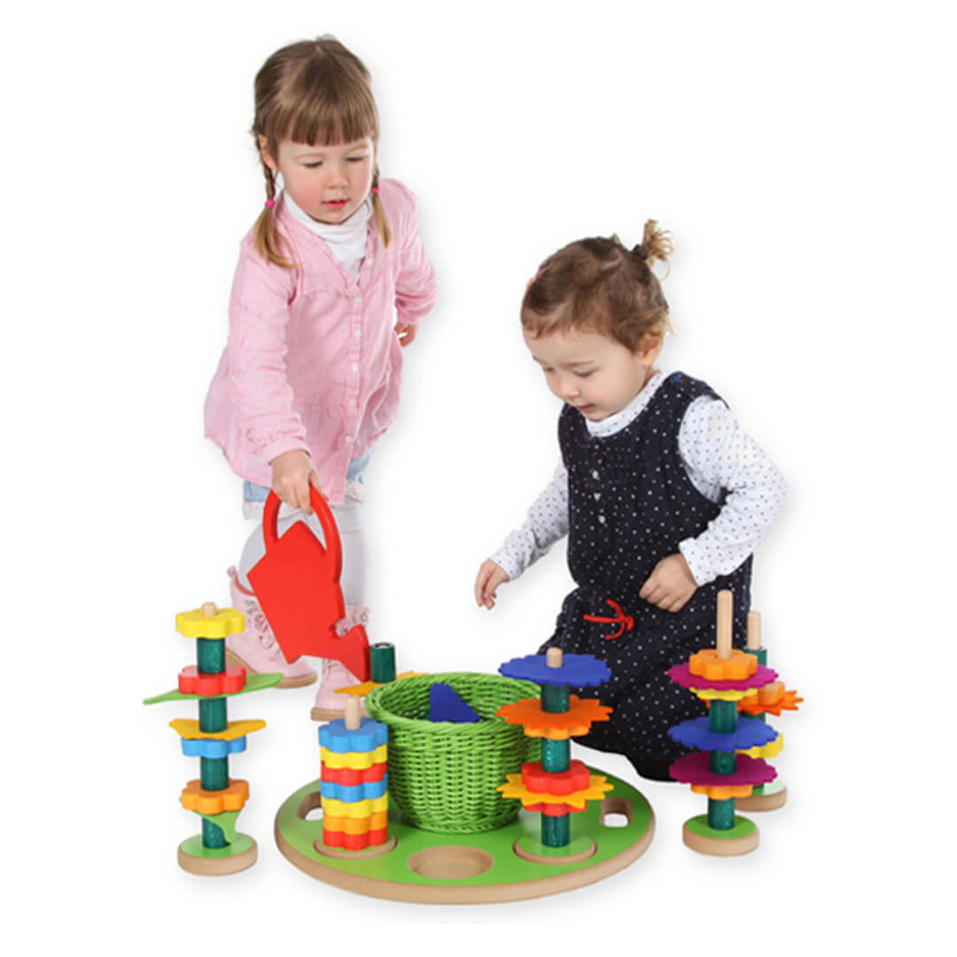 Kindergarten-Steckspiel-garten 