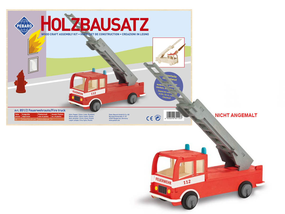 Holzbausatz-Feuerwehr