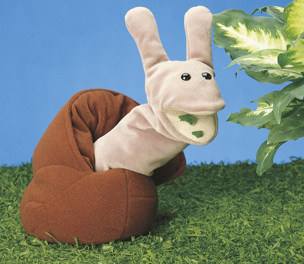 Handpuppe-Schnecke