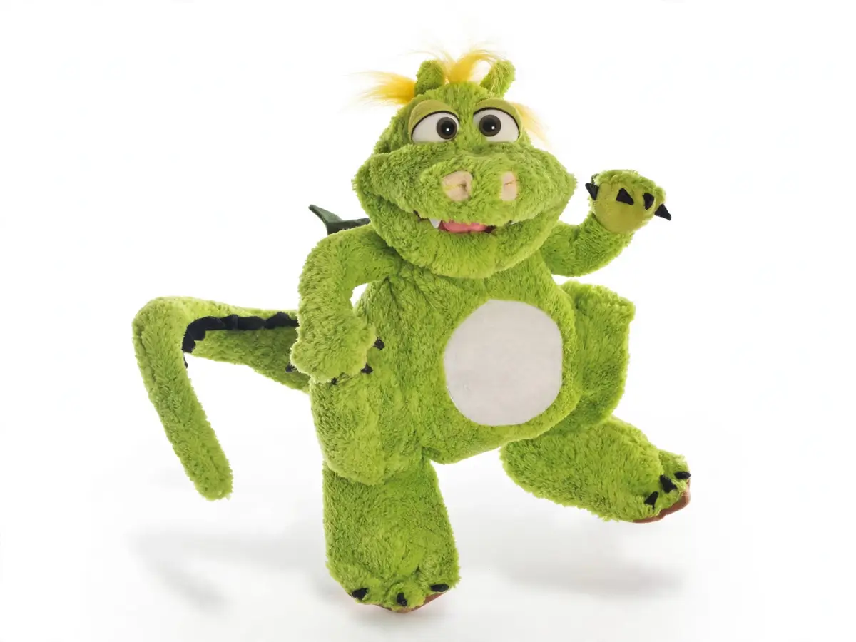 Living-Puppets-Handspieltier-Filippo-der-Drache-haidig