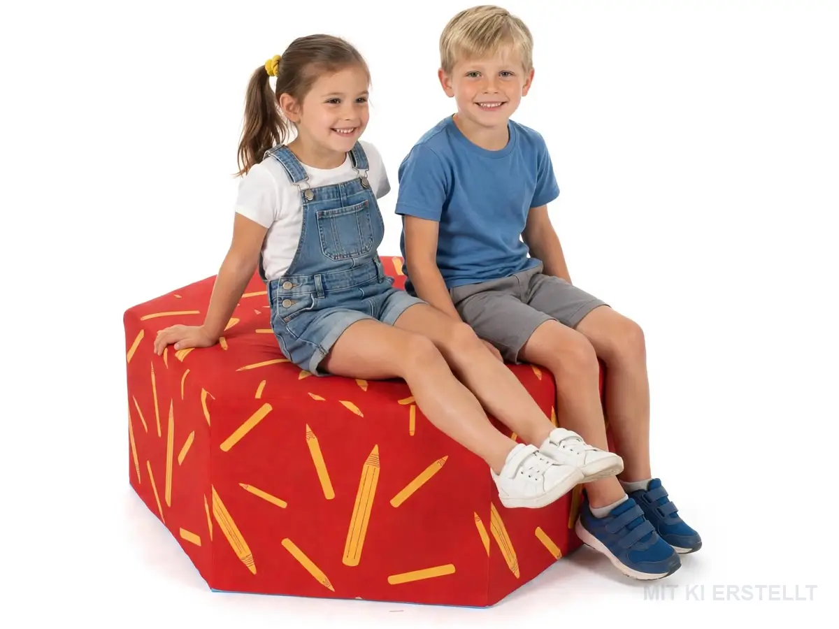 Polsterhocker-in-Wabenform