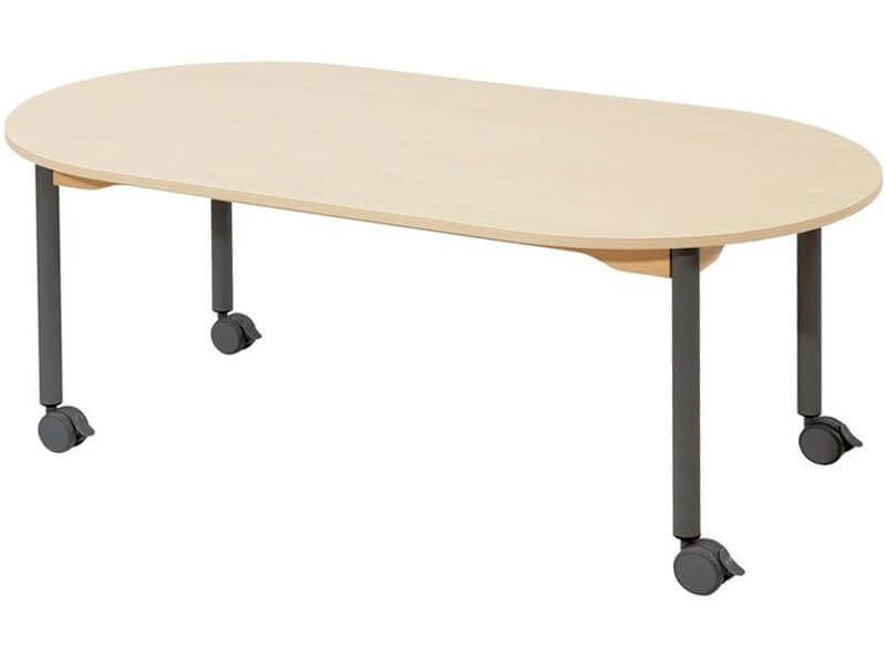 Mobiler Gruppenraumtisch, 150x80 cm