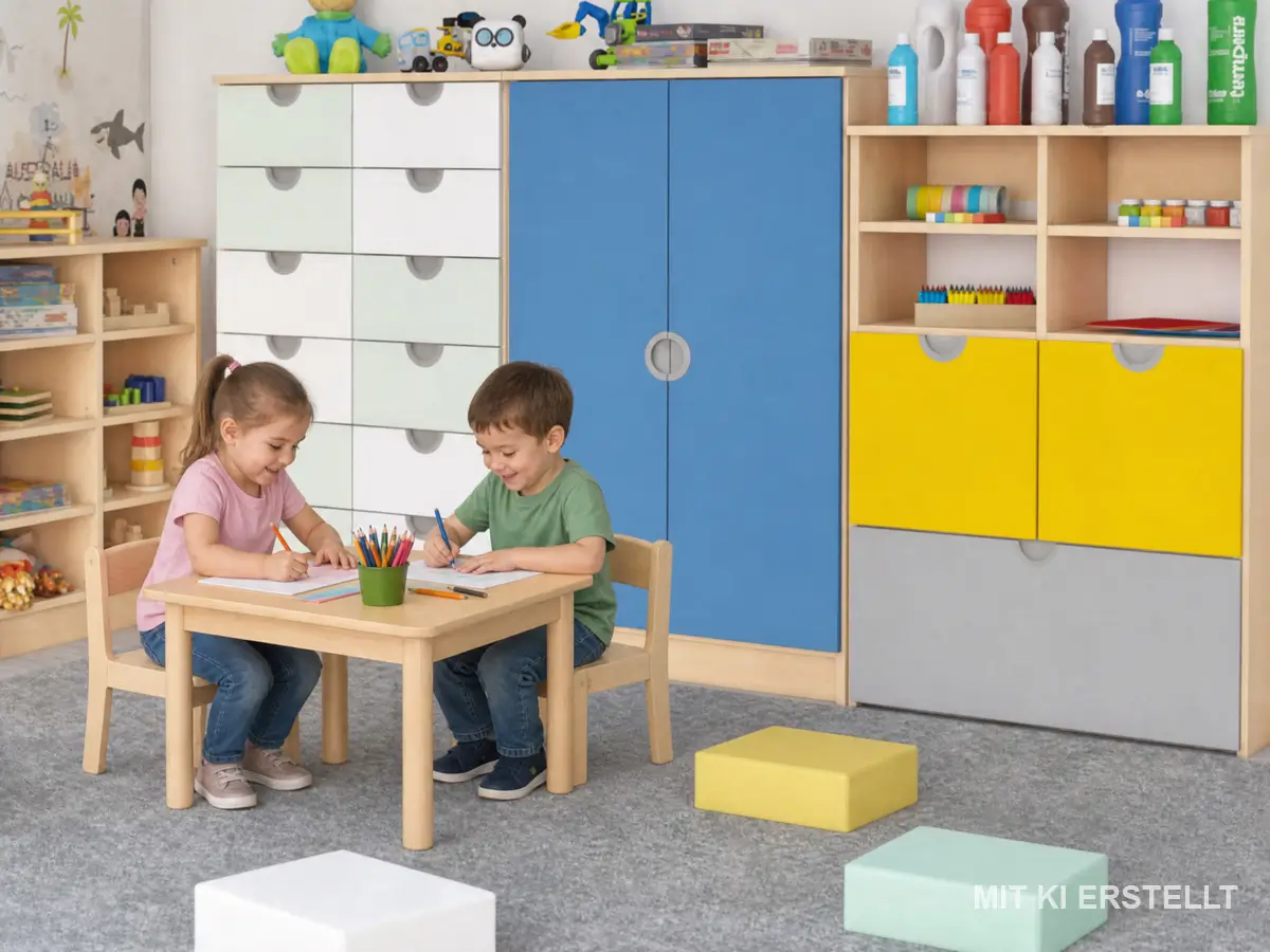 Kita-Moebelset-Schrankwand-mit-Regalen-und-Schubladen