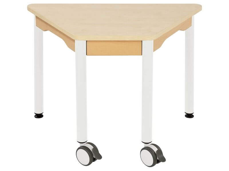 Mobiler Trapeztisch 2 rollen