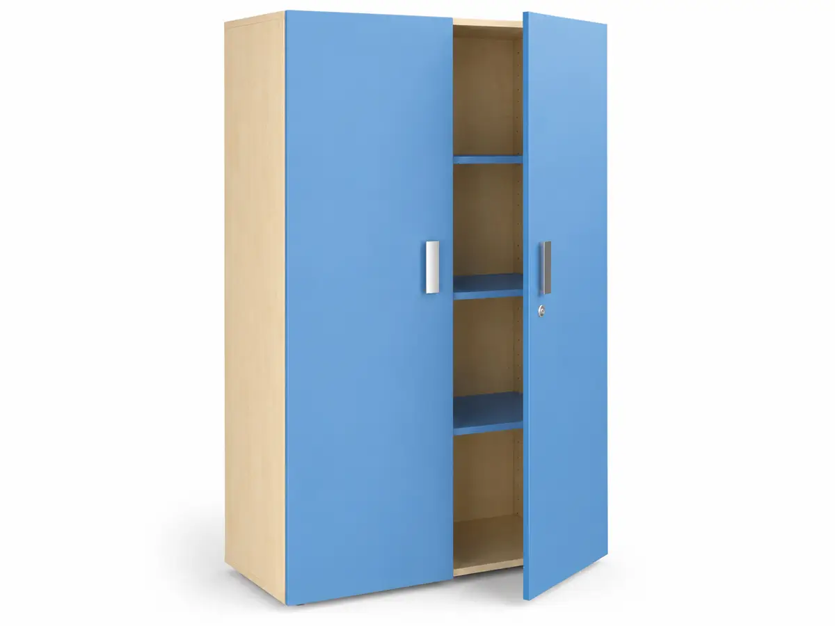 Mehrzweckschrank-blau-2-tueren