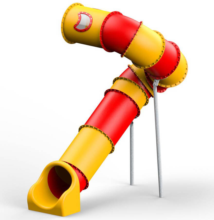 Röhrenrutsche, Starthöhe 320 cm