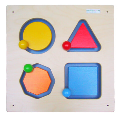 Wandspiel aus Holz "Geometrie"