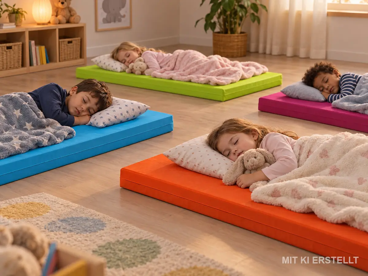 Bodenliegepolster für Krippen und Kindergärten