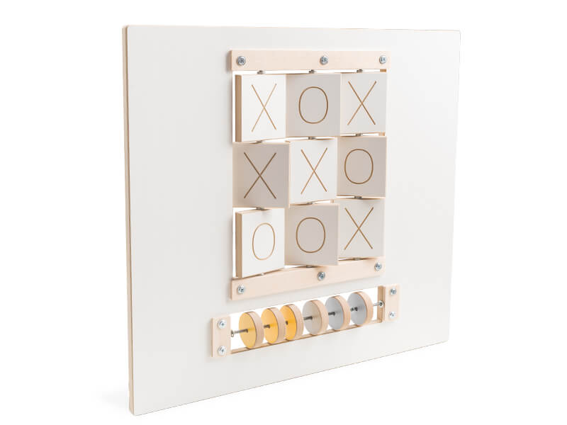 kita-wandspiele wartebereiche-Wandspiel "Tic-Tac-Toe"