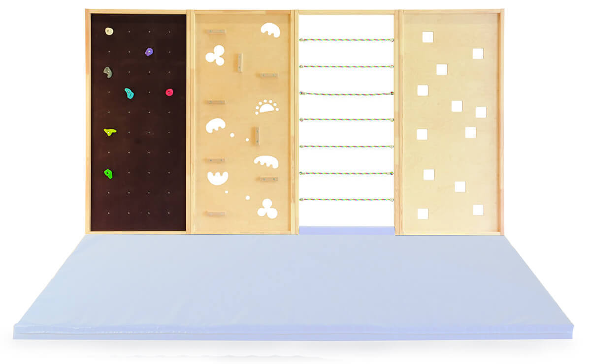 vietteilige-kletterwand-für-Turnhalle