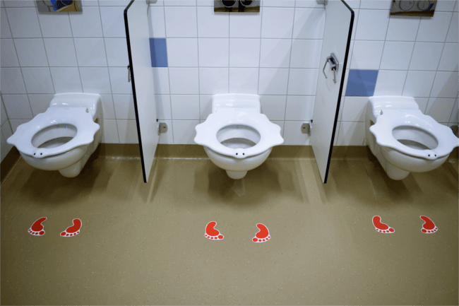 Anti-Rutsch-Streifen-Toilette-Bad
