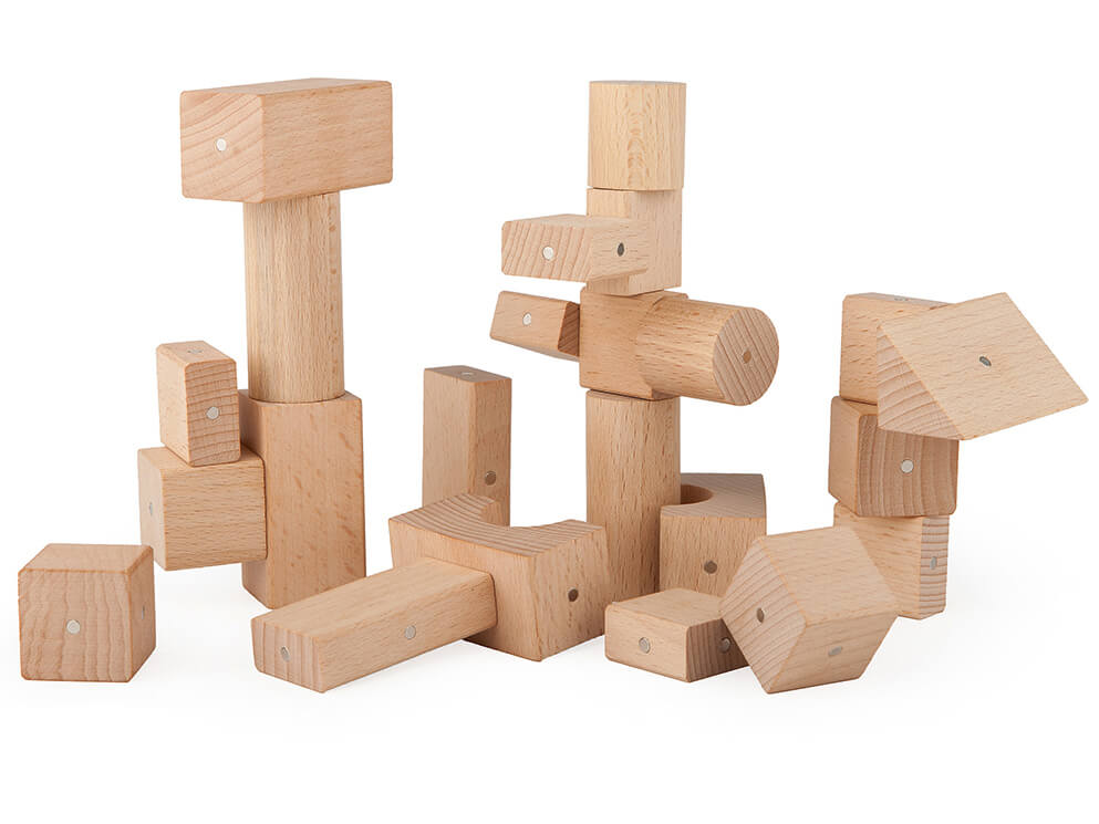 Magnetische-Holzbausteine-buchenholz