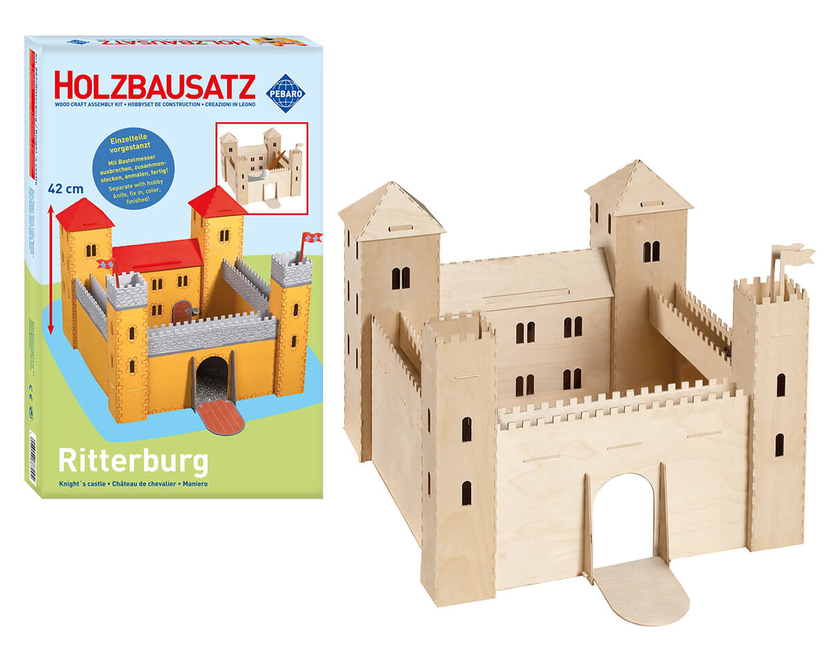 Holzbausatz-Ritterburg-mit-61-Teilen