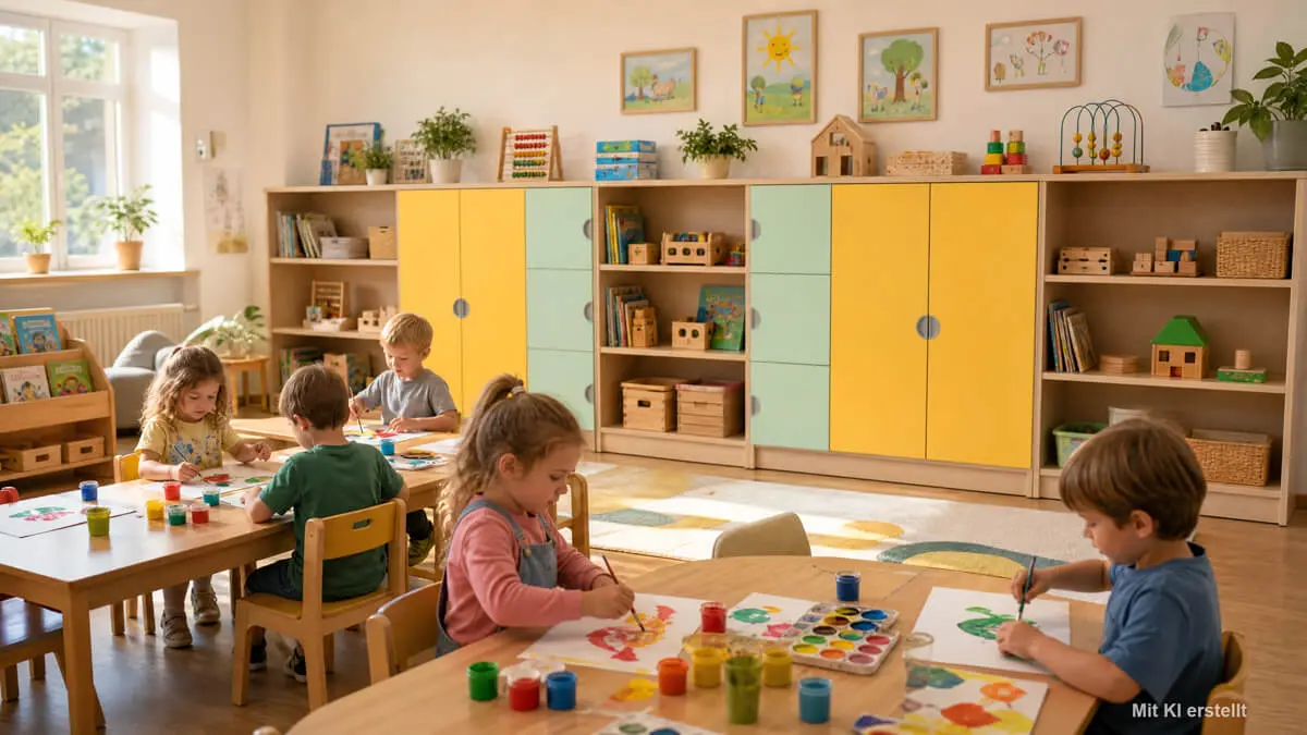 5-teilige-Kita-Schrankwand-mit-Tueren