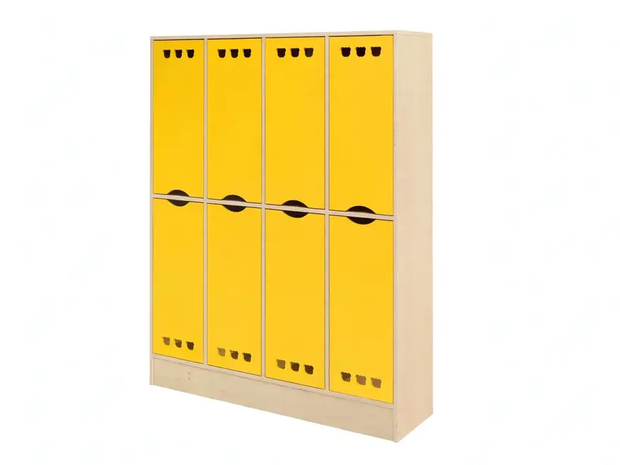 Kita-Garderobe-gelb