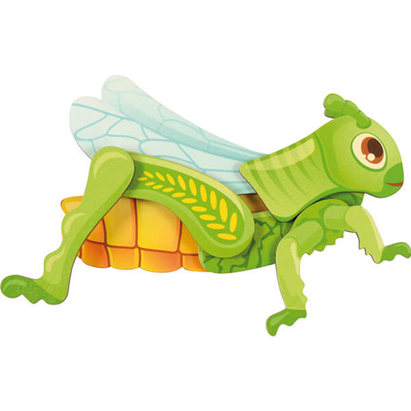 Magnetpuzzle Insekten 6er Set – Lernspiel aus Holz