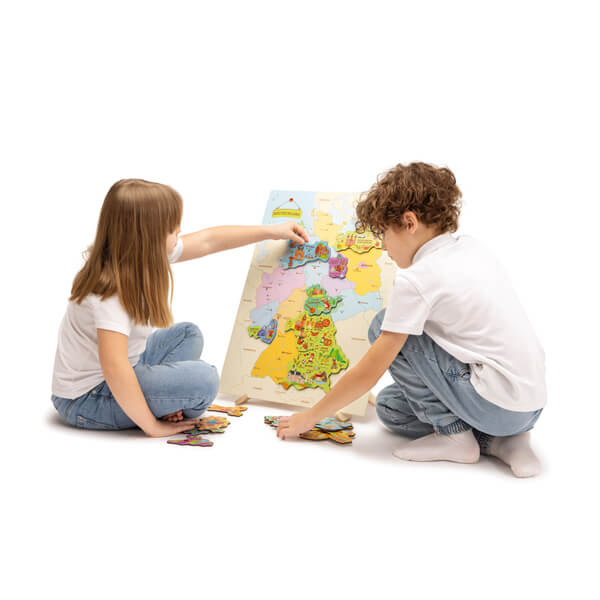 Magnetpuzzle Landkarte Deutschland – Bundesländer spielerisch entdecken
