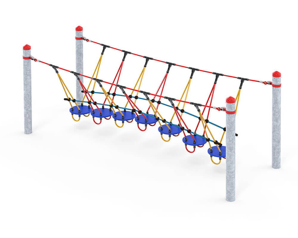 Wackelbrücke für den Spielplatz