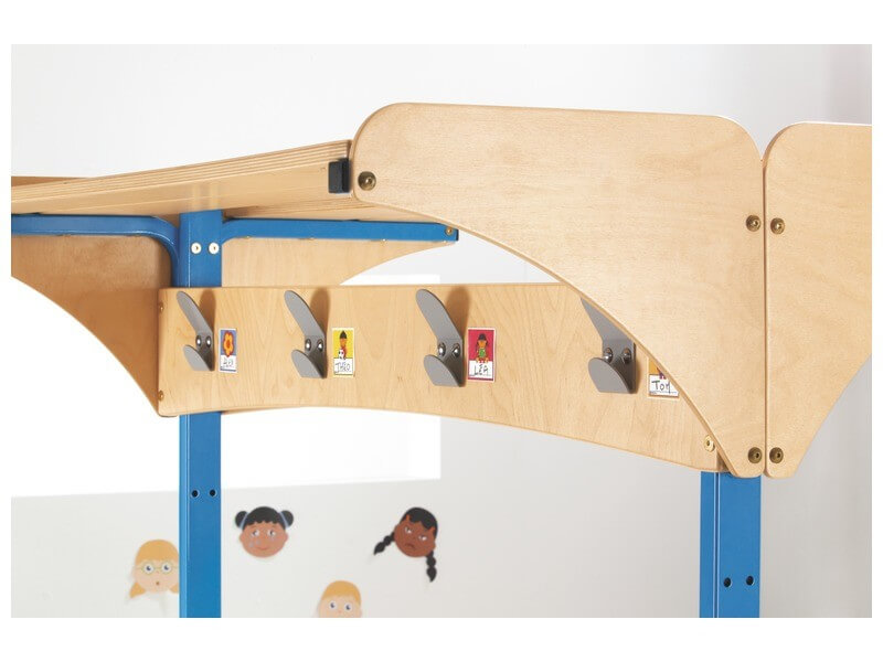 Garderobe-mit-Dekor Garderobe-Kita-Möbel