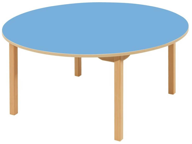 Kindergartentisch in 8 Höhen, Ø 120 cm