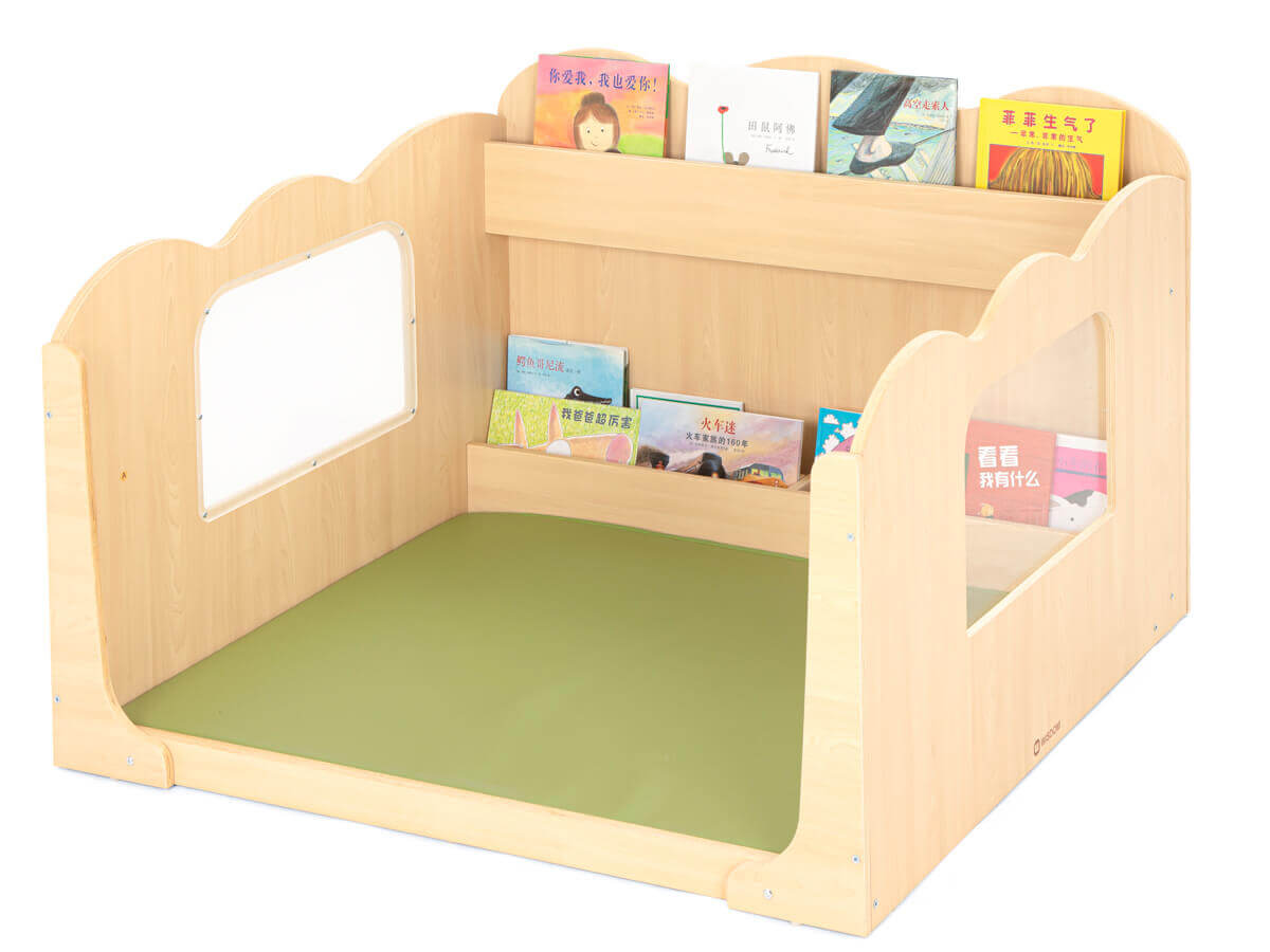 kita-buecher-regal-mit-leseplatz