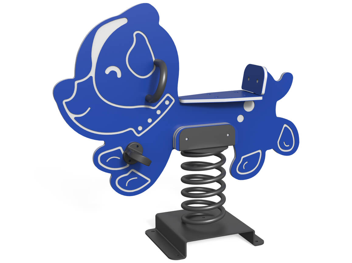 federwippe-hund-blau