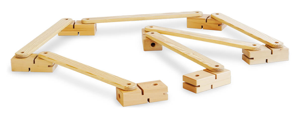 Balancierstrecke aus Holz haidig bewegung
