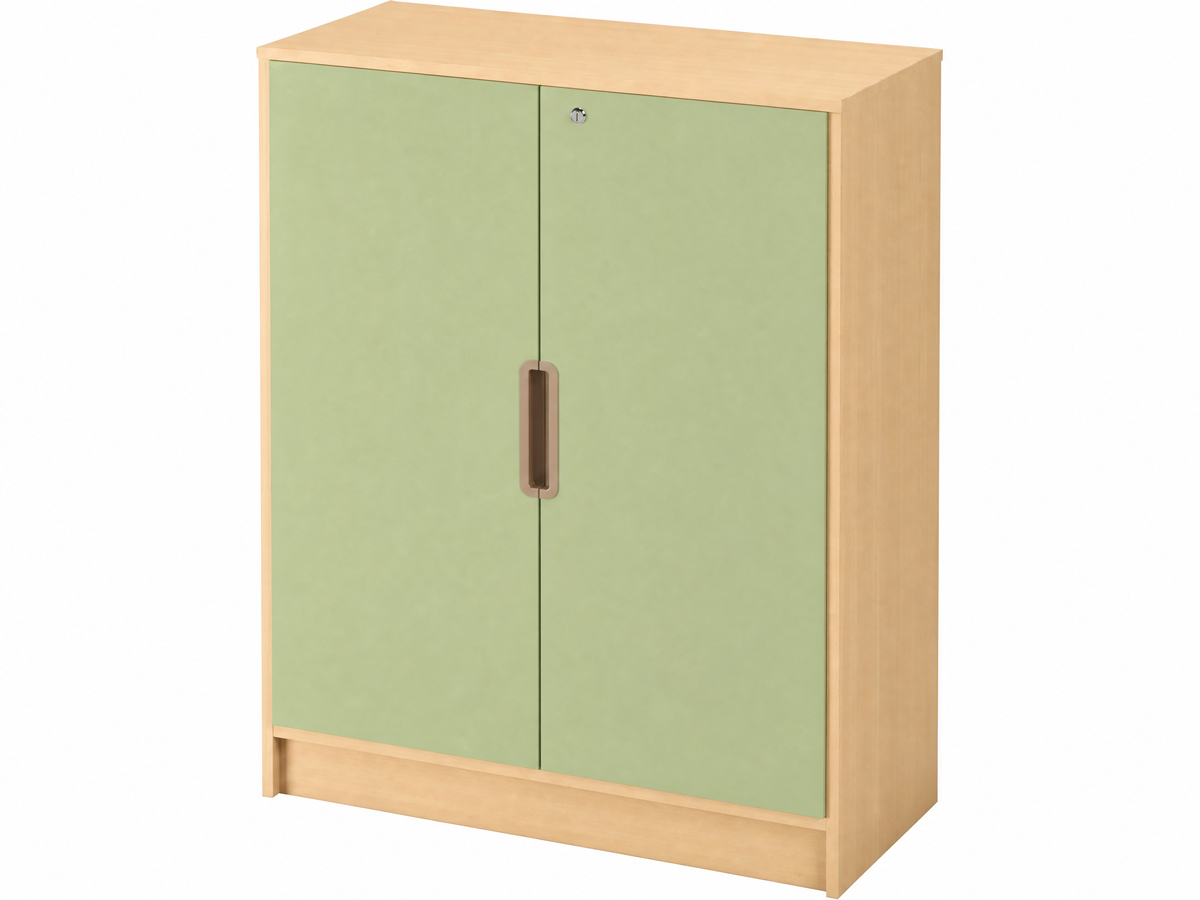 Materialschrank-mit-2-abschliessbaren-Tueren-avocado