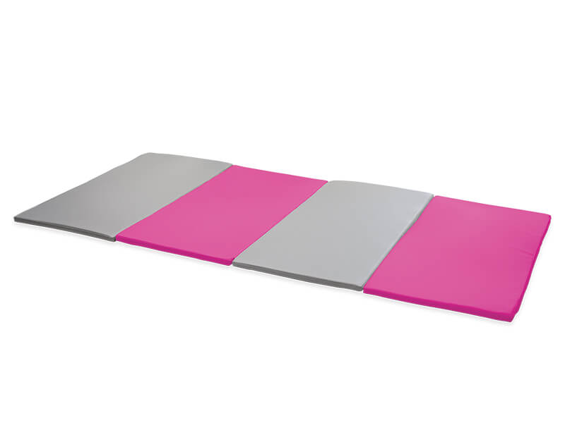 faltmatte-pink-grau Faltmatte-spielecken