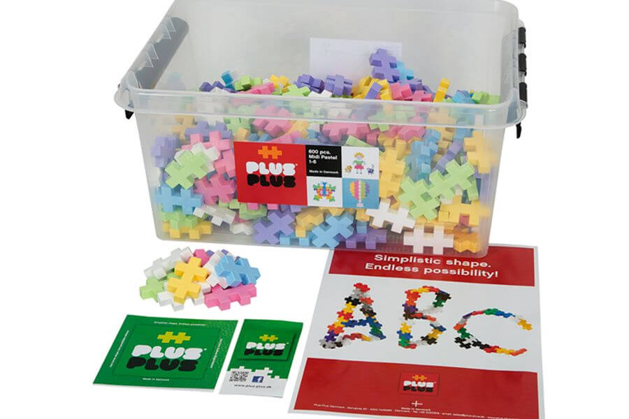 Plus Plus Midi 600 Pastellfarben