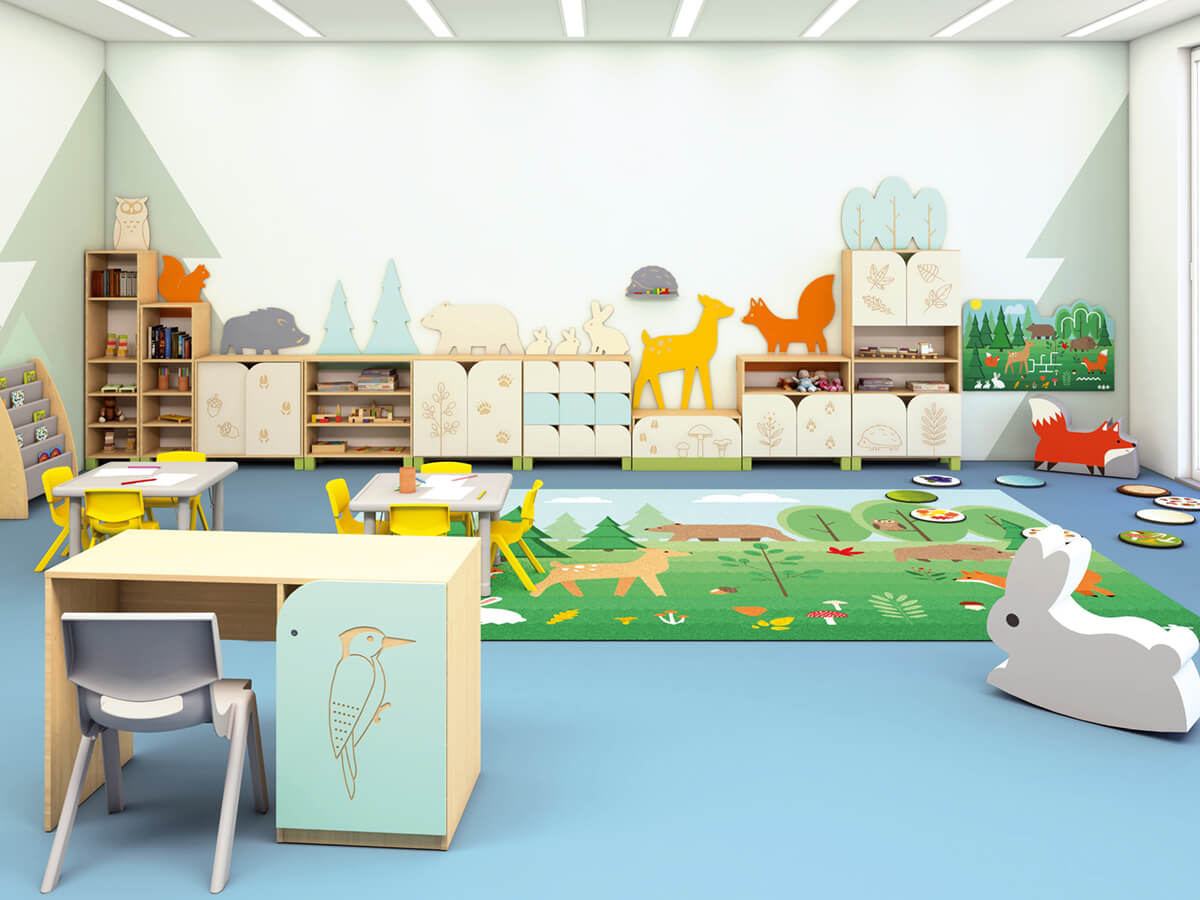 Kinderschreibtisch “Wald” möbelserie-haidig