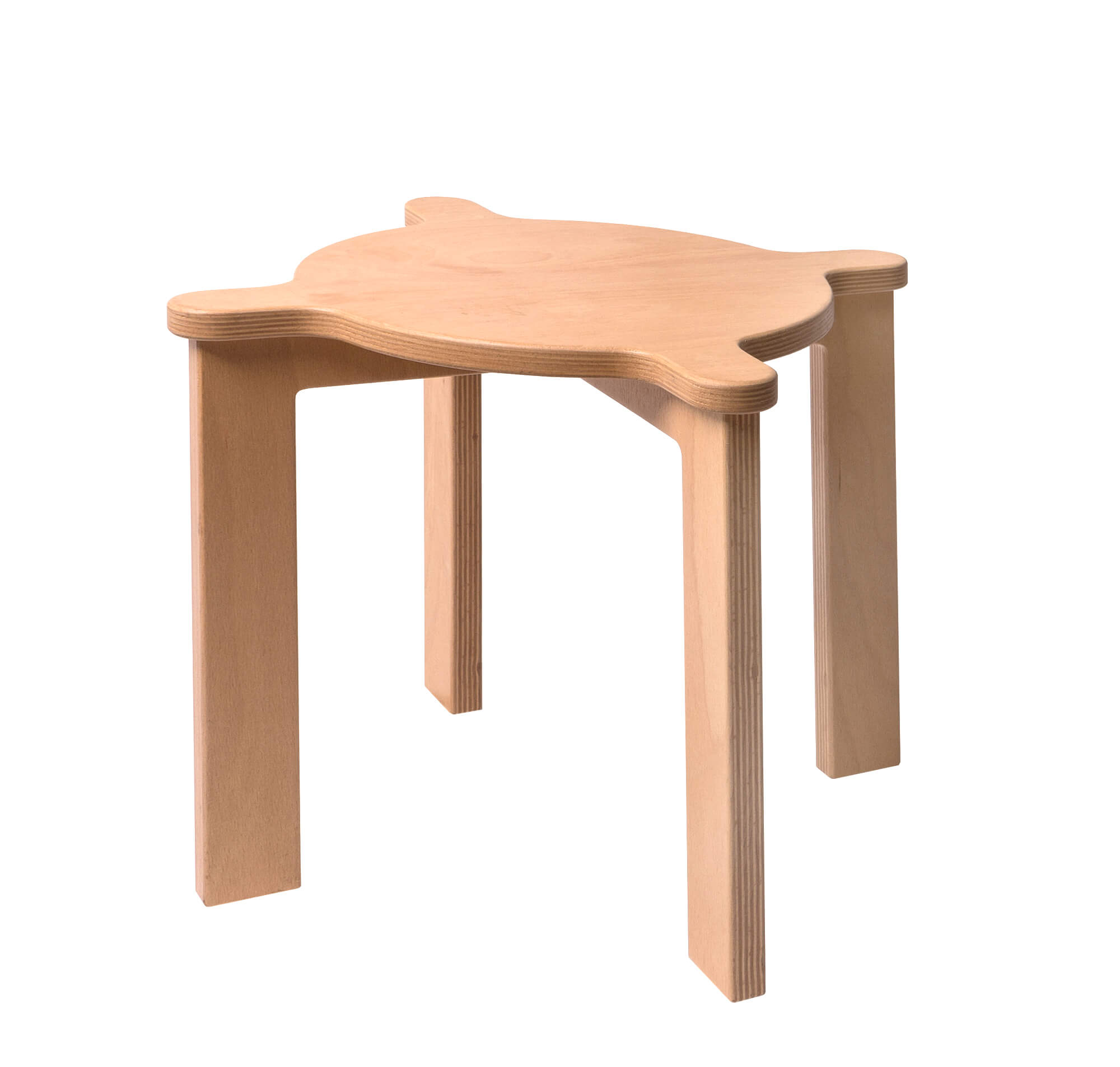 Stapelhocker aus Holz - 10 Teiliges Set