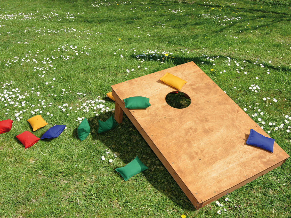Bohnensäckchen Zielwurfspiel