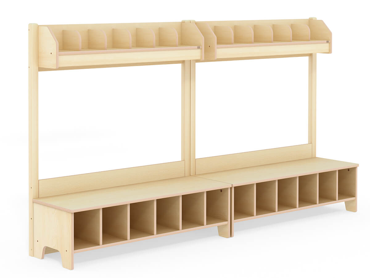 Kindergartengarderobe-nebeneinander
