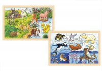 Holzpuzzle Polartiere und Tierkinder