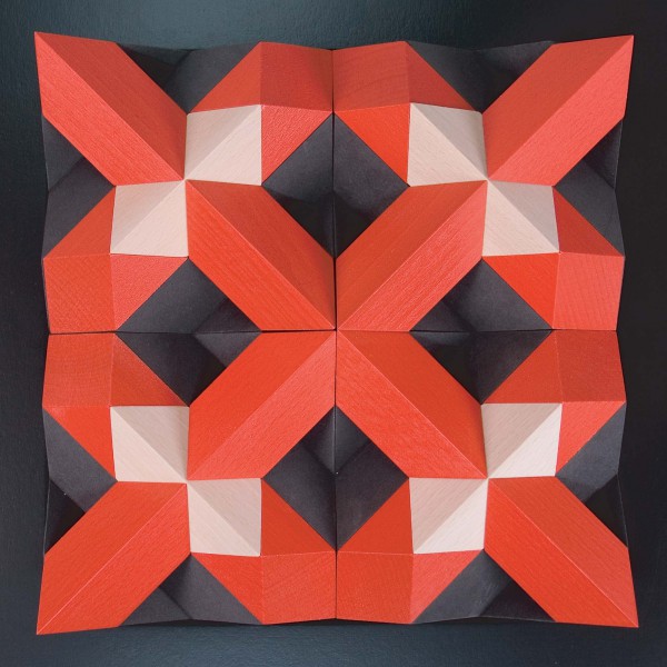 Geometrie Baukasten PYROM rot