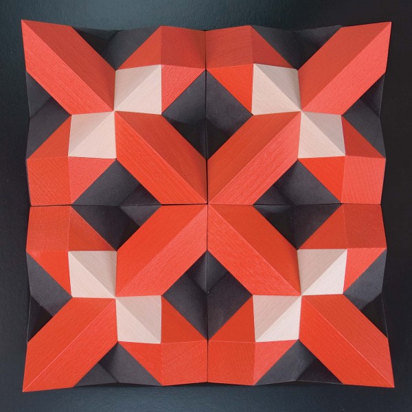 Geometrie Baukasten PYROM rot